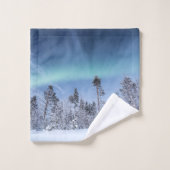 Noordelijke hooglichten Scandinavia Bad Handdoek (Wasdoekje)
