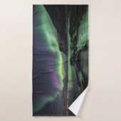 Noordelijke hooglichten Scandinavia Badhanddoek (Badhanddoek)