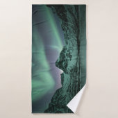 Noordelijke hooglichten Scandinavia Badhanddoek (Badhanddoek)
