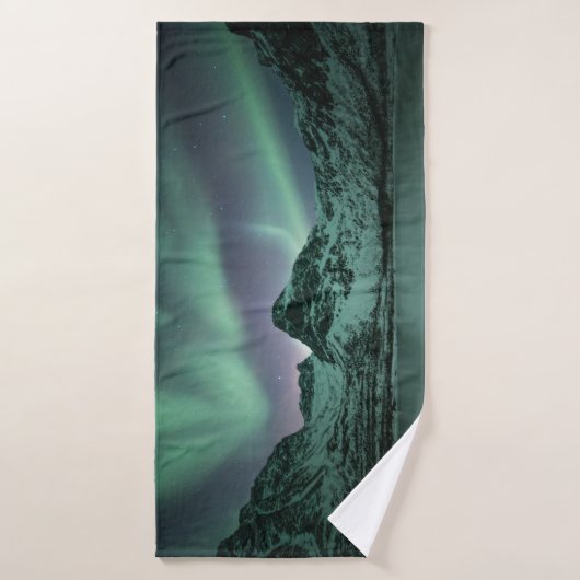 Noordelijke hooglichten Scandinavia Badhanddoek (Badhanddoek)