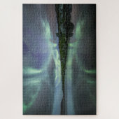 Noordelijke hooglichten Scandinavia Legpuzzel (Verticaal)
