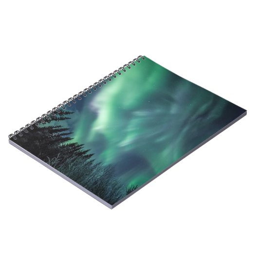 Noordelijke hooglichten Scandinavia Notitieboek (Linkerzijde)