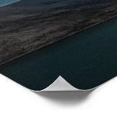 Noordelijke hooglichten, volle maan poster (Hoek)