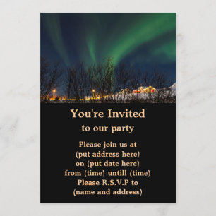 Noordelijke hoogten - Aurora Borealis IJsland Kaart