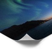 Noordelijke hoogten in Noorwegen Poster (Hoek)