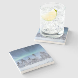 Noordelijke hoogten Noord-Noorwegen Stenen Onderzetter