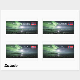 Noordelijke hoogten Noorwegen Rechthoekige Sticker