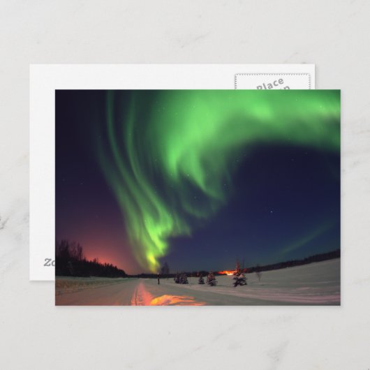 Noordelijke hoogten op het meer van Beer Briefkaart (Voorkant / Achterkant)