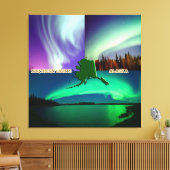 Noordelijke hoogten van Alaska Collage Canvas Afdruk (Insitu (Woonkamer))
