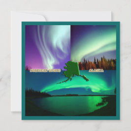 Noordelijke hoogten van Alaska Collage Kaart
