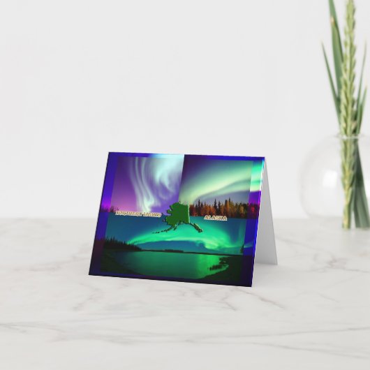 Noordelijke hoogten van Alaska Collage Kaart (Voorkant)