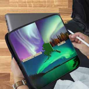 Noordelijke hoogten van Alaska Collage Laptop Sleeve