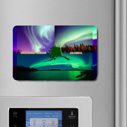 Noordelijke hoogten van Alaska Collage Magneet