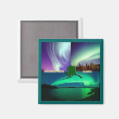 Noordelijke hoogten van Alaska Collage Magneet (Voorkant / Achterkant)