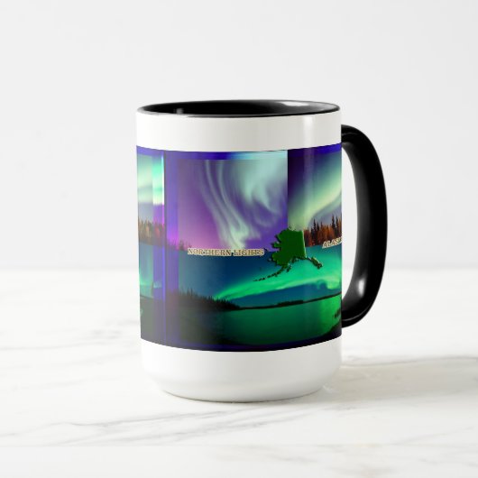 Noordelijke hoogten van Alaska Collage Mok (Voorkant rechts)