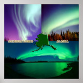 Noordelijke hoogten van Alaska Collage Poster (Voorkant)