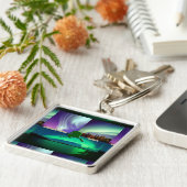 Noordelijke hoogten van Alaska Collage Sleutelhanger (Zijkant)