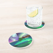 Noordelijke hoogten van Alaska Collage Zandsteen Onderzetter (Zijkant)