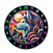 Noordelijke Husky Peaks Muur accent Dartbord (Voorkant)