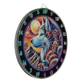 Noordelijke Husky Peaks Muur accent Dartbord (Voorkant Links)