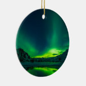 Noordelijke IJslandse lichten Keramisch Ornament (Rechts)