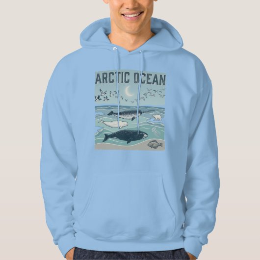 Noordelijke IJszee Hoodie (Voorkant)