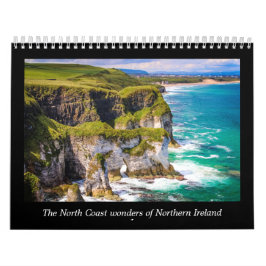 Noordelijke Irelands Noordkust Wonderen Kalender