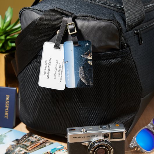 Noordelijke kanen bagagelabel (Voorkant /achterkant)