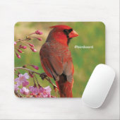 Noordelijke Kardinaal 2 Muismat (Met muis)