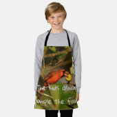 noordelijke kardinaal bemonstering wat fruit schort (Gedragen)