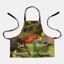 noordelijke kardinaal bemonstering wat fruit