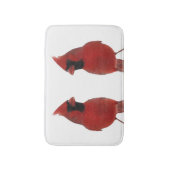 Noordelijke Kardinaal Bird Bath Mats Badmat (Voorkant Verticaal)