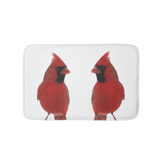 Noordelijke Kardinaal Bird Bath Mats Badmat (Voorkant)