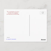 noordelijke kardinaal briefkaart (Achterkant)