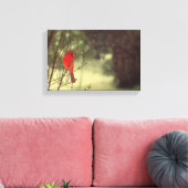 noordelijke kardinaal canvas afdruk (Insitu (Woonkamer))