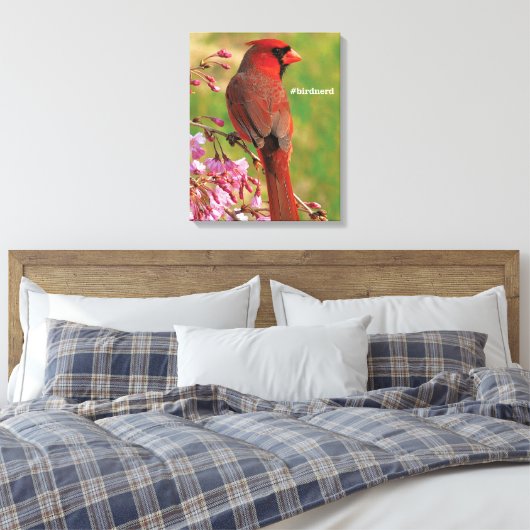 noordelijke kardinaal canvas afdruk (Insitu (Slaapkamer))