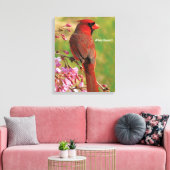 noordelijke kardinaal canvas afdruk (Insitu (Woonkamer))