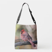 Noordelijke kardinaal crossbody tas (Achterkant)