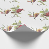 Noordelijke Kardinaal door Audubon Cadeaupapier (Hoek)