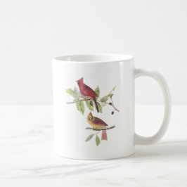 Noordelijke Kardinaal door Audubon Koffiemok