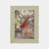 Noordelijke kardinaal fleece deken (Voorkant)