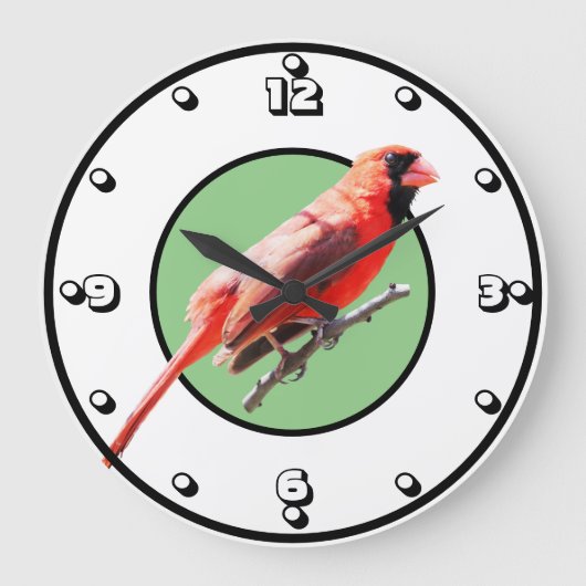 noordelijke kardinaal grote klok (Voorkant)