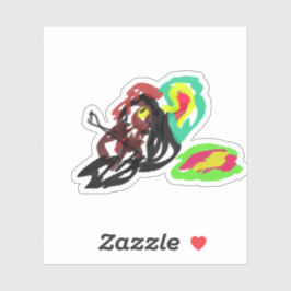 Noordelijke Kardinaal Herfst Sticker