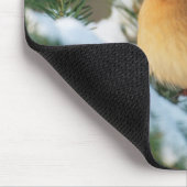 Noordelijke Kardinaal in boom, Illinois Muismat (Hoek)