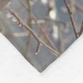 Noordelijke kardinaal in de sneeuw fleece deken (Hoek)