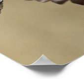 noordelijke kardinaal in de vlucht poster (Hoek)