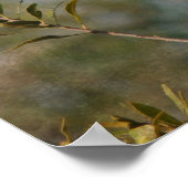 Noordelijke Kardinaal in Wax Myrtle Poster (Hoek)