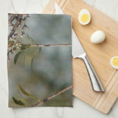 Noordelijke Kardinaal in Wax Myrtle Theedoek (Quarter Fold)