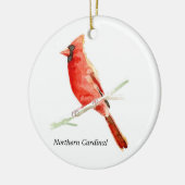 noordelijke kardinaal keramisch ornament (Links)
