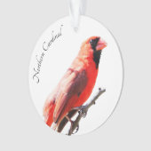 noordelijke kardinaal ornament (voorkant)